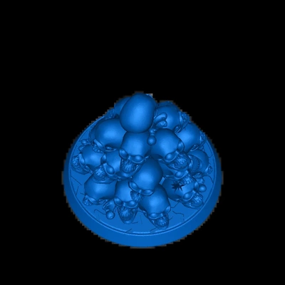 pilha crânio 3d modelos baixar crialidade nuvem 3d print model - Mito3D