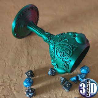 skulls roses chalice Home Decor 3d print model - Mito3D