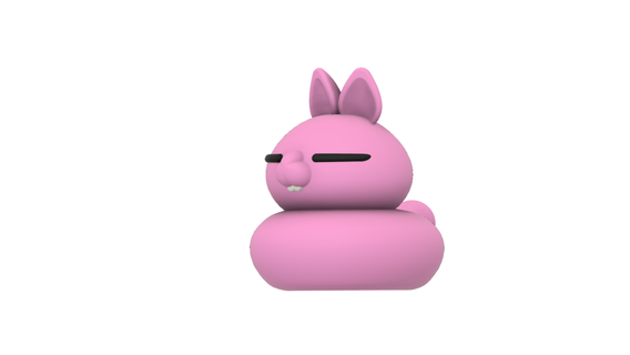 sleeping easter bunny Others 3d print model - Mito3D