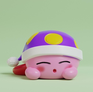 somnolent Kirby 3d print model - Mito3D