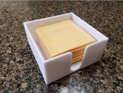 fatiado queijo suporte alimentos 3d print model - Mito3D