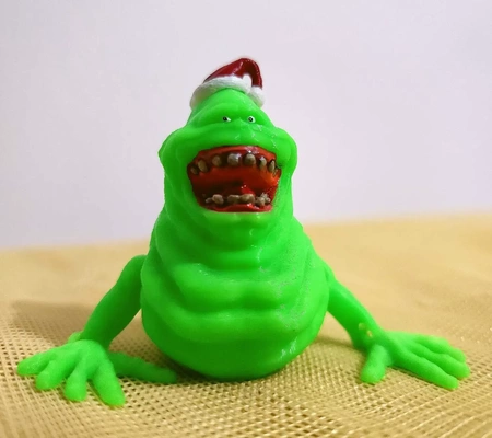 slimer weihnachten geisterjäger 3d modelle download realität wolke 3d print model - Mito3D