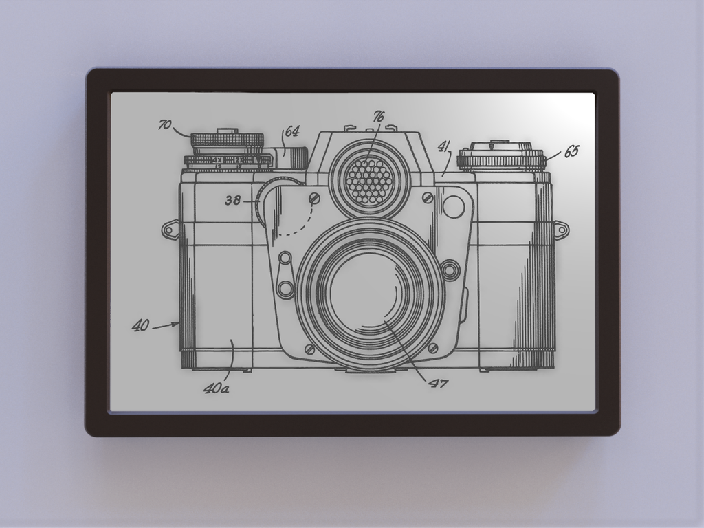 slr caméra brevet art face 3D print model - Mito3D