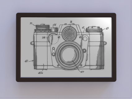 slr telecamera brevetto arte davanti 3d print model - Mito3D