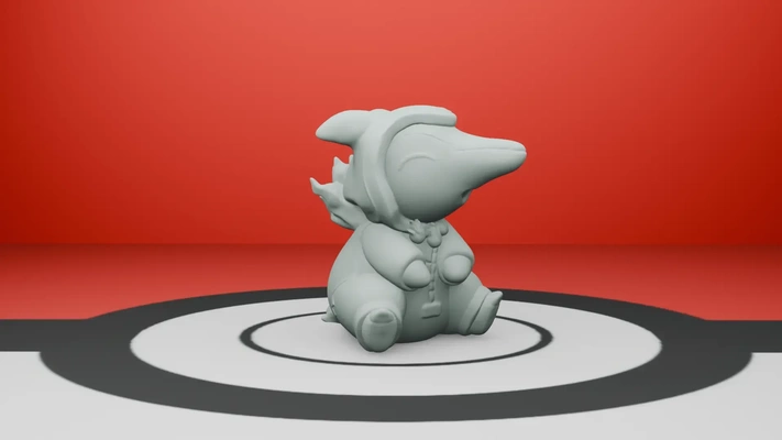 sommeil fête cyndaquil hisui 3d modèles télécharger créalité nuage 3d print model - Mito3D