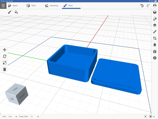 klein deckel box 3d modelle download realität wolke 3d print model - Mito3D