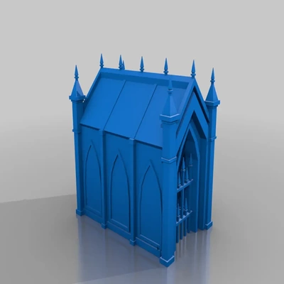 pequeña mausoleo terreno 3d modelos descargar crealidad nube 3d print model - Mito3D