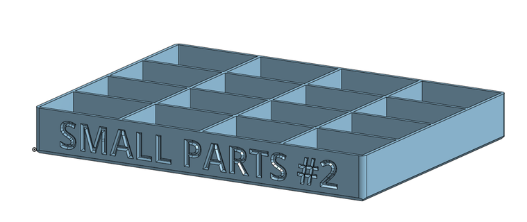 small parts tray DIY 3d print model - Mito3D