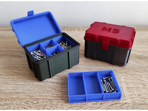 petit trucs organisateur boîte vis noisettes attache 3d modèles Télécharger créalité nuage gadgets électronique 3D print model - Mito3D