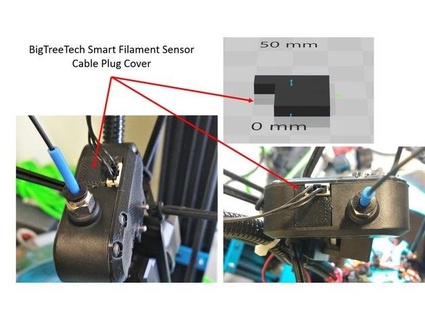 inteligente filamento sensor plugue cobrir bainha maquinaria equipamento 3d print model - Mito3D