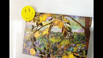 smiley face acid house music fridge notice board magnet Home Decor 3d print model - Mito3D