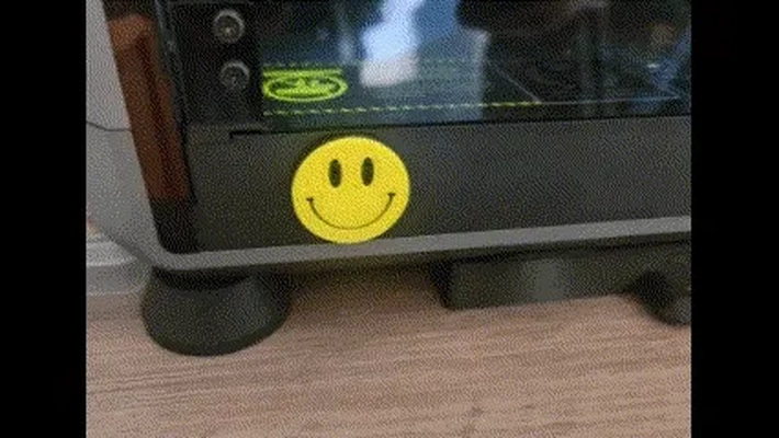 smiley k1 max usb dust cap emoji rave acid watchmen 3d models download creality cloud printers mod 3d print model - Mito3D