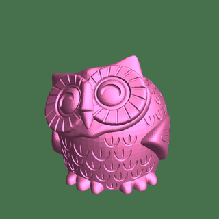 smiling owl Flying Animals 3d print model - Mito3D