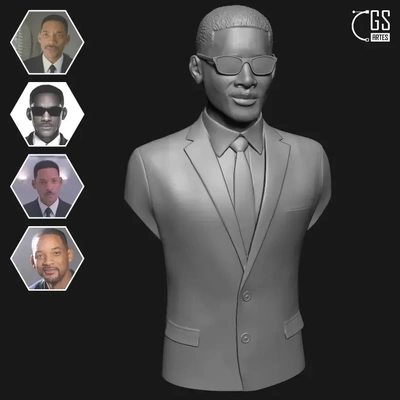 schmied agent mib 3d modelle download realität wolke 3d print model - Mito3D