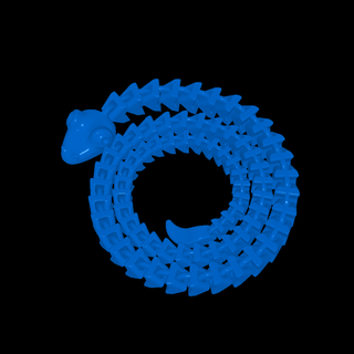 serpente animais 3d print model - Mito3D