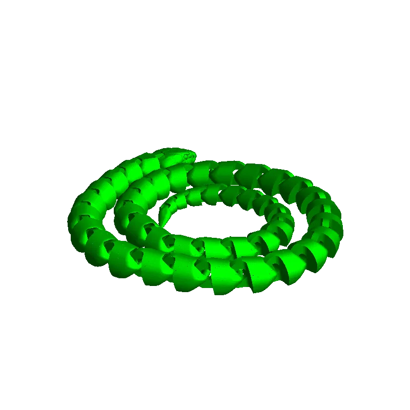 serpent 1 3d modèles télécharger créalité nuage 3D print model - Mito3D