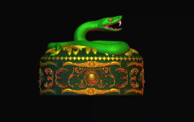 snake oval gift storage box 3d models download creality cloud home decor 3d print model - Mito3D