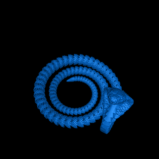 serpente impressão colocar animais 3d print model - Mito3D