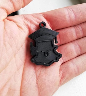 snapchat keychain Others 3d print model - Mito3D