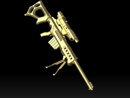 sniper rifle Characters 3d print model - Mito3D
