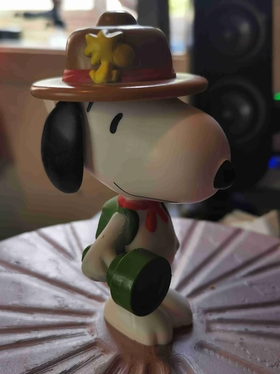 snoopy explorateur 3d modèles télécharger créalité nuage 3d print model - Mito3D