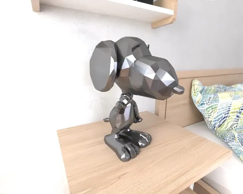 snoopy lowpoly poly 3d modèles télécharger créalité nuage 3d print model - Mito3D