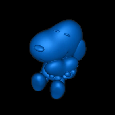 snoopy cacahuète 3d modèles télécharger créalité nuage 3d print model - Mito3D