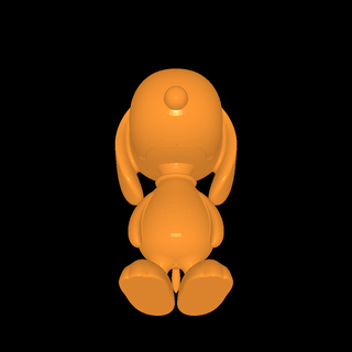 snoopy animales 3d print model - Mito3D