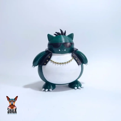 snorlax punk 3d modelli scarica creality nube 3d print model - Mito3D