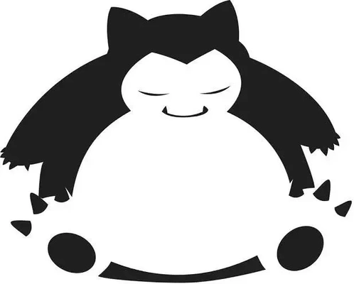 snorlax stencil 3d modelli scarica creality nube 3d print model - Mito3D