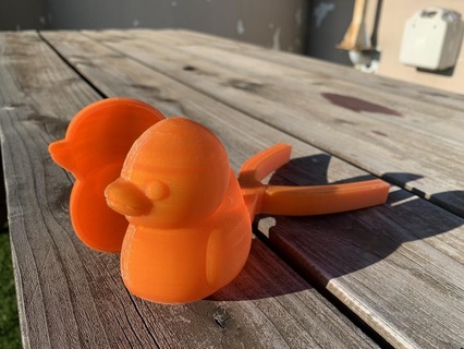 snow Pato molde volador animales 3d print model - Mito3D