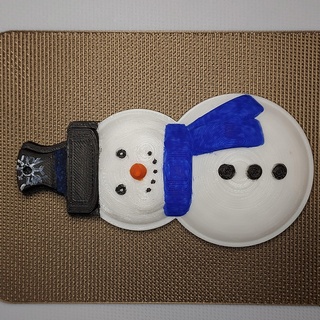 snow snowman Characters 3d print model - Mito3D