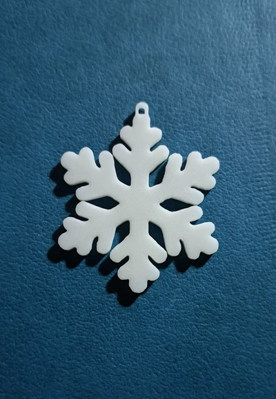 snowflake-2- 4mm 3d models download creality cloud 3d print model - Mito3D