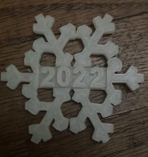 Schneeflocke 2022 3d print model - Mito3D