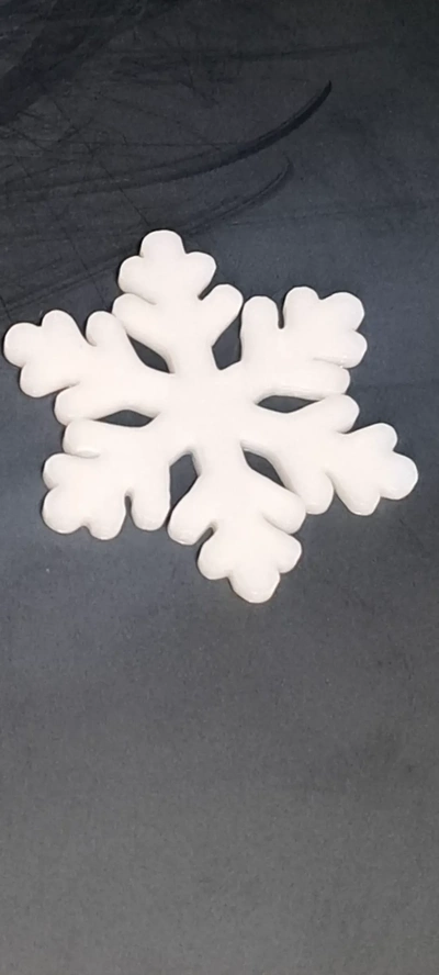 snowflake 4mm 3d models download creality cloud 3d print model - Mito3D