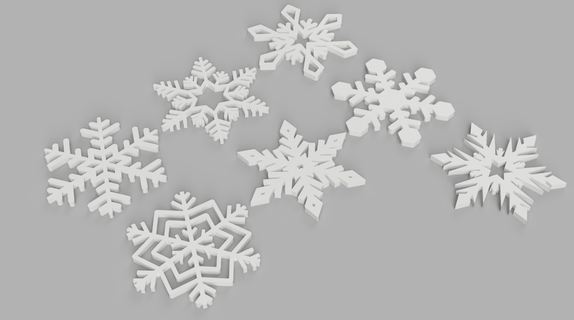 fiocco neve Natale ornamenti casa arredamento 3d print model - Mito3D