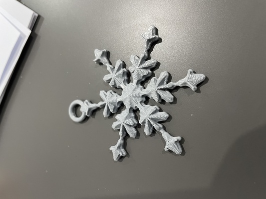 snowflake christmas tree ornament 3d models download creality cloud nature & plants 3d print model - Mito3D