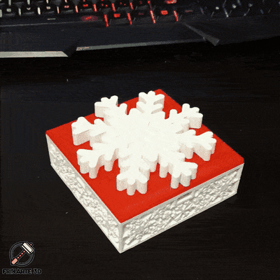 snowflake mechanical box 3d models download creality cloud home decor 3d print model - Mito3D