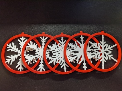 snowflake ornament Household 3d print model - Mito3D