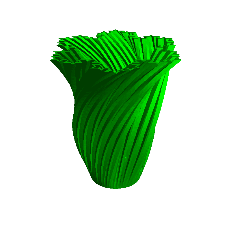 floco neve vaso oco casa decoração 3D print model - Mito3D