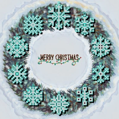 snowflakes - christmas ornament pixelated set 3d models download creality cloud home decor 3d print model - Mito3D