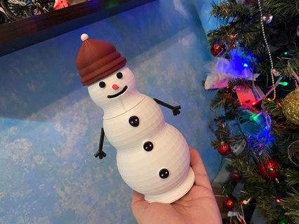 snowman Home Decor 3d print model - Mito3D
