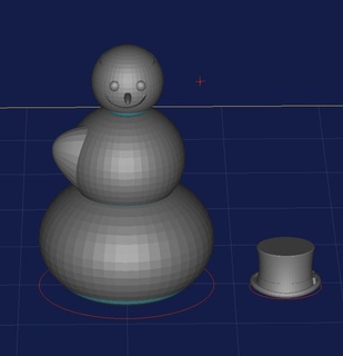 snowman Home Decor 3d print model - Mito3D