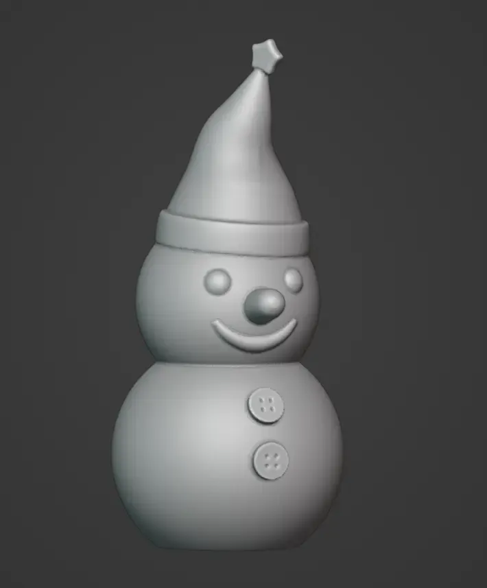 monigote nieve 02 3d modelos descargar crealidad nube 3D print model - Mito3D