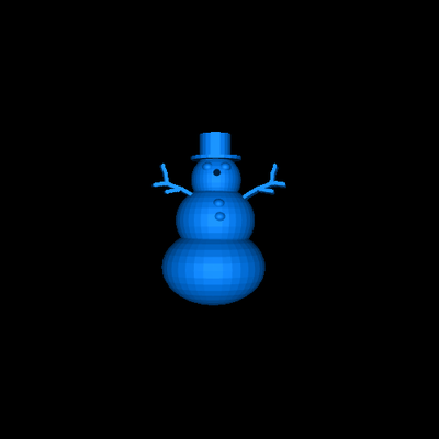 snowman 3d models download creality cloud fictional characters 3d print model - Mito3D