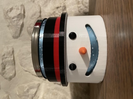 boneco neve vela suporte casa decoração 3d print model - Mito3D