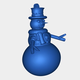 bonhomme neige mettre jour fictif personnages 3d print model - Mito3D