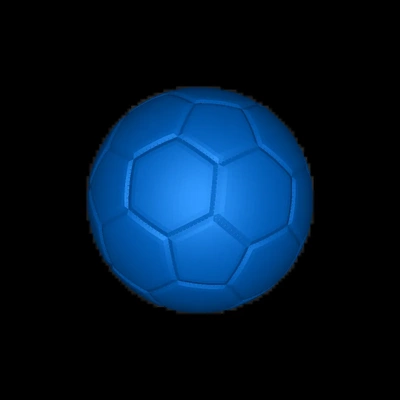 football balle 3d modèles télécharger créalité nuage 3d print model - Mito3D