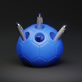 calcio palla penna titolare supporto casa arredamento 3d print model - Mito3D