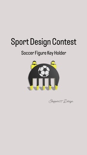soccer figure key holder 15 Home Decor 3d print model - Mito3D